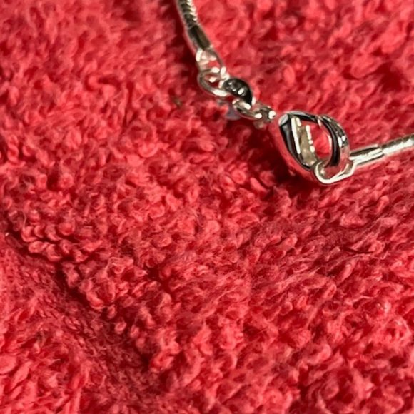 Sterling 925  chain . 16 inch with claw clasp . - Picture 4 of 4